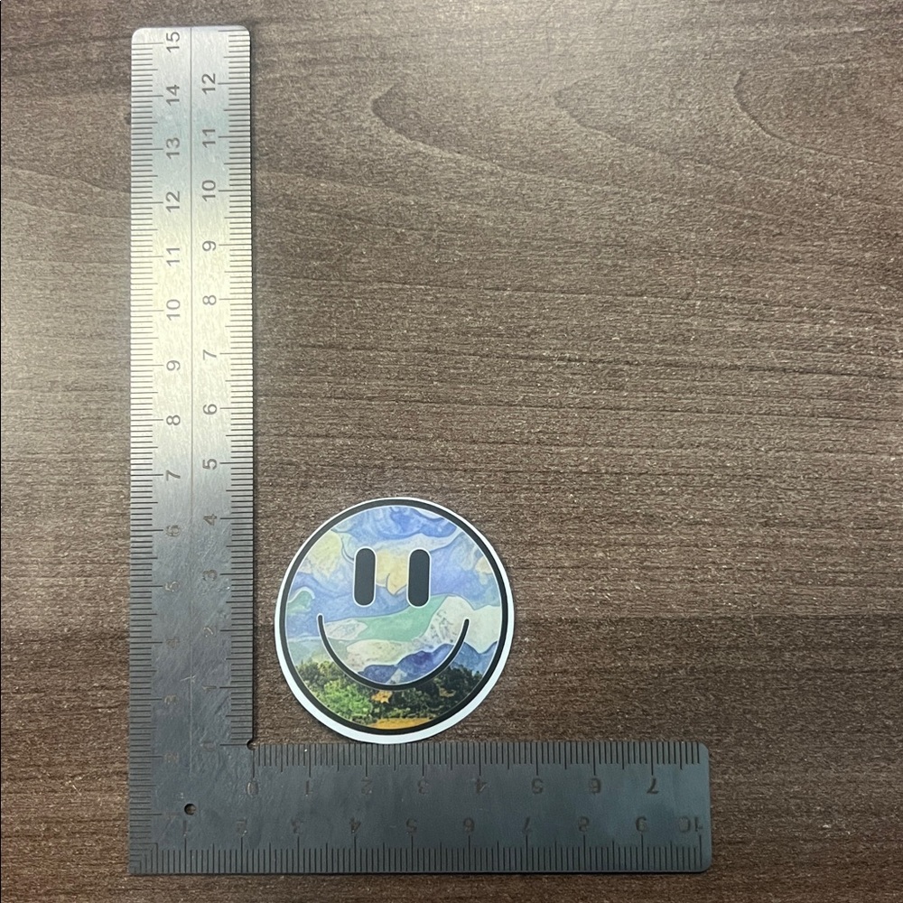4/$10 Smiley Face Sticker - Picture 2 of 2